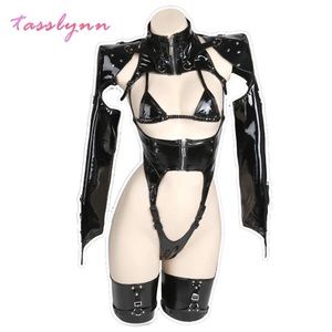 Latex PVC Nun cosplay